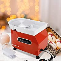 KKTECT Rueda de cerámica eléctrica Control dual- con pantalla LCD y herramientas 11PCS- 25CM 350W Eléctrica máquina…